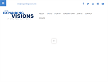 Tablet Screenshot of expandingvisions.net
